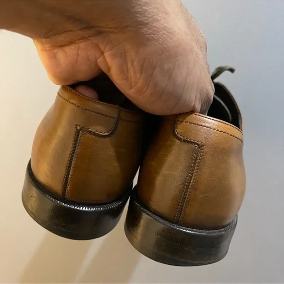 Salvatore Ferragamo Dress Shoes Brown Sz 7.5 - Picture 8 of 16